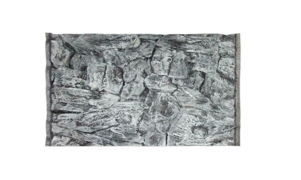 Aquarium 3D Achterwand Rock grijs 120x60 uit 1 deel - Afbeelding 2