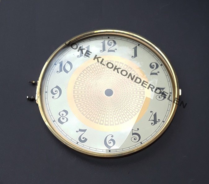 =Pendule deur / wijzerplaat = bol glas=43133 - Afbeelding 3