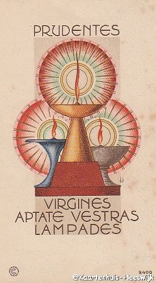 Prentje Prudentes virgines aptate vestras lampades 1952