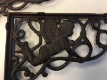 schapdrager-hanger ENGEL motief, gietijzer-small - Afbeelding 3