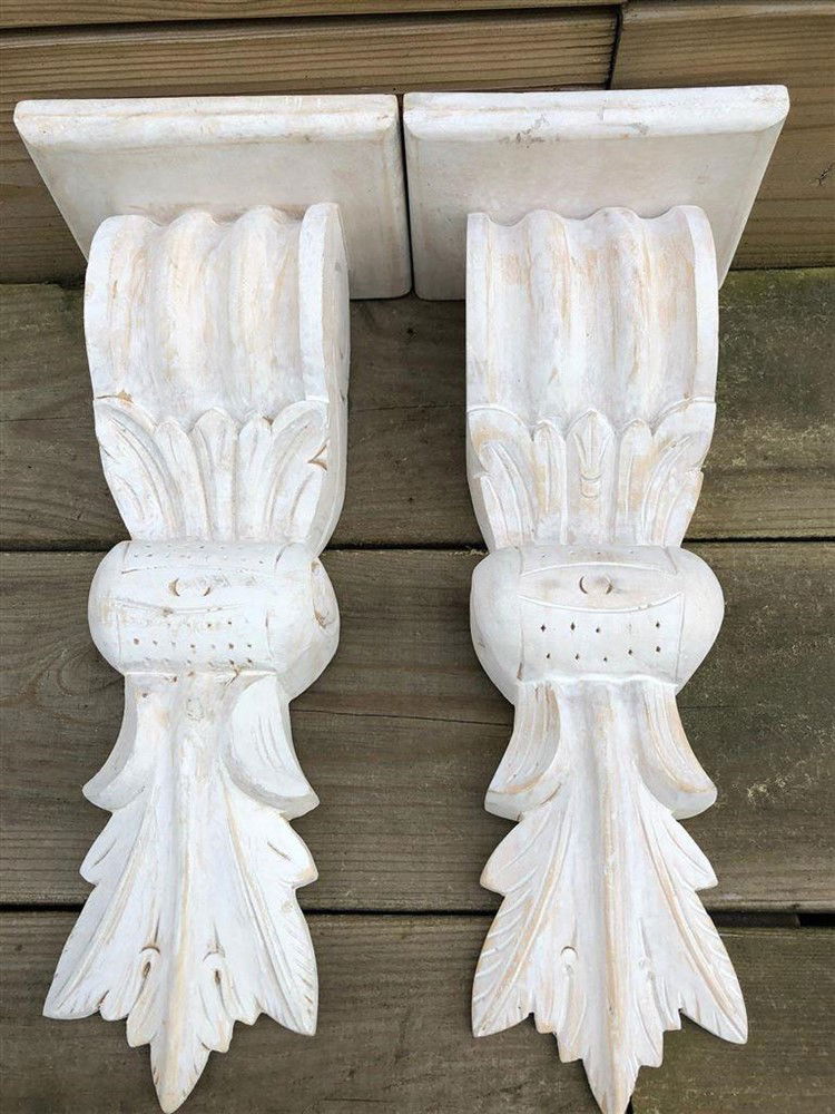hand gesneden uit koloniaals hout,plank houder - Afbeelding 2