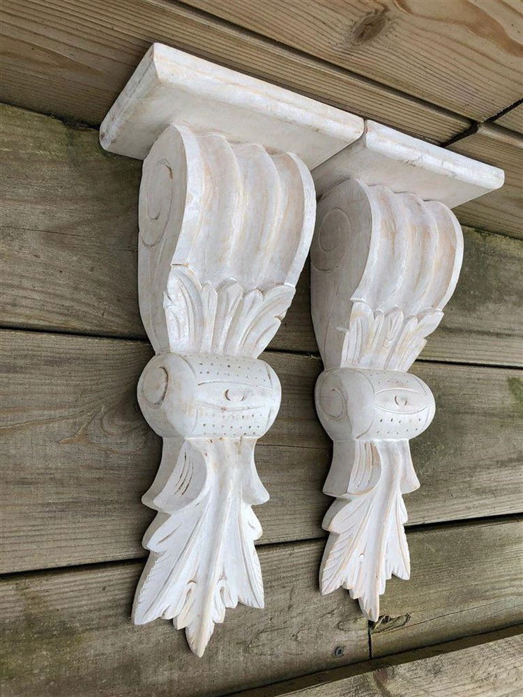 hand gesneden uit koloniaals hout,plank houder - Afbeelding 6