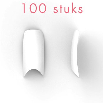 French nagel tips met diepe smile-line, 100 stuks - 0