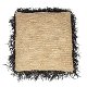 Boho Kussen Raffia Square – Tweekleurig - 0 - Thumbnail