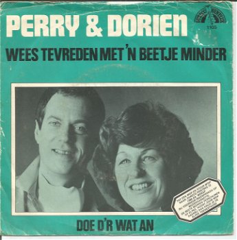 Perry & Dorien ‎– Wees Tevreden Met 'n Beetje Minder (1980) - 0