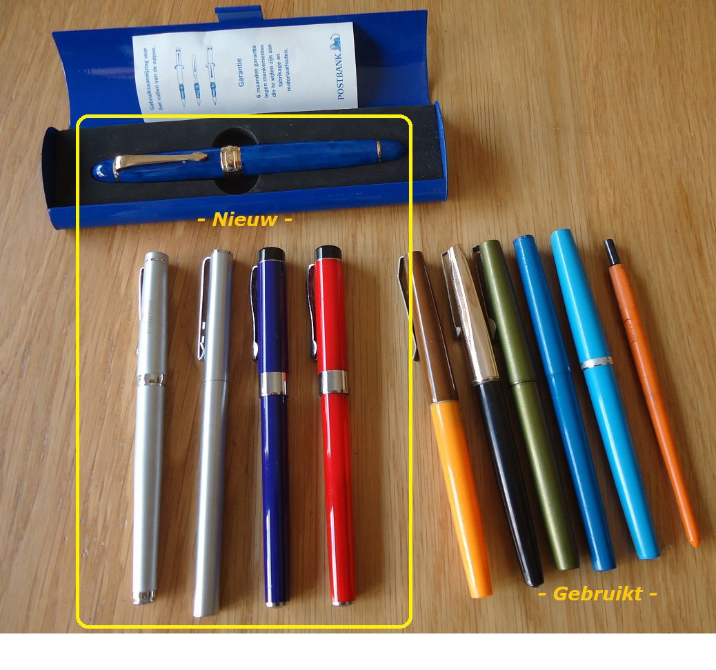 Te koop diverse nieuwe en gebruikte vulpennen (tien stuks). - nr. 1