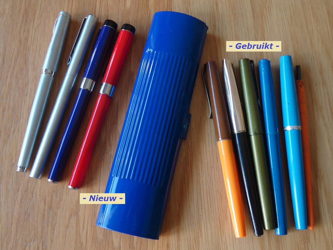 Te koop diverse nieuwe en gebruikte vulpennen (tien stuks). - Afbeelding 8