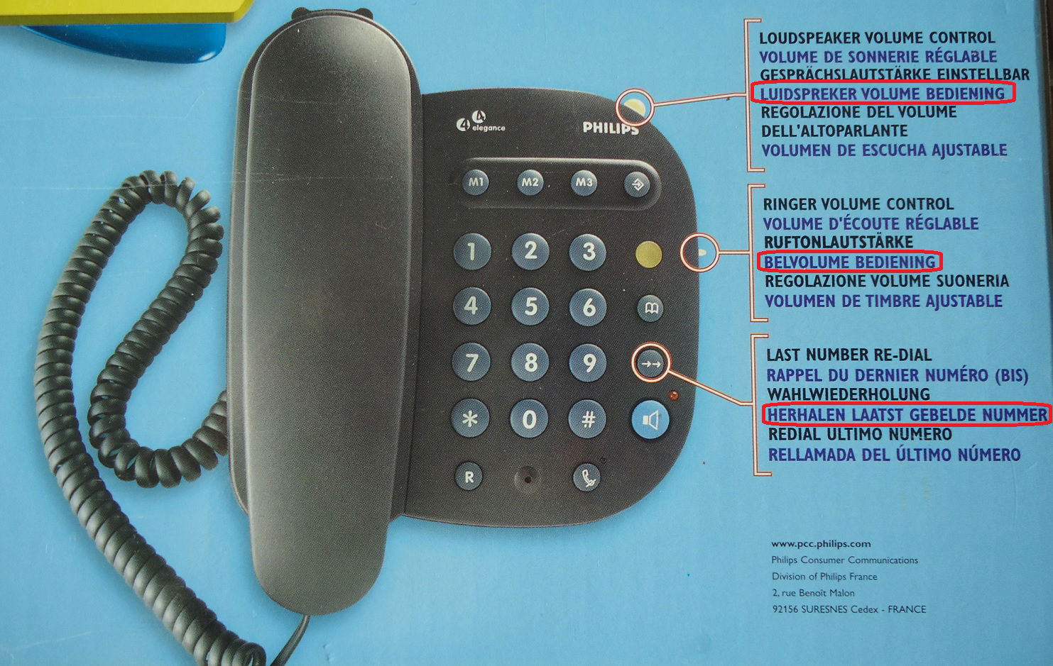 Te koop een vaste telefoon van Philips (model: Elegance 44). - Afbeelding 6