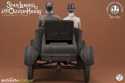 Infinite Laurel & Hardy on T-Ford Model Old&Rare statue - 3