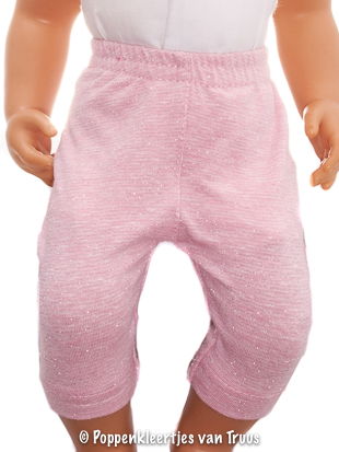 Chou Chou 42 cm Jurksetje ruitjes/roze - Afbeelding 4