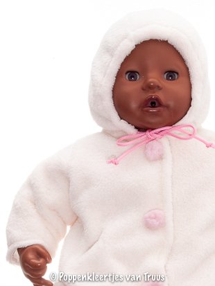 Annabel 46 cm Jasje gebroken wit/roze - Afbeelding 2