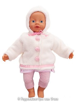 Baby Born 32 cm Jasje gebroken wit/roze