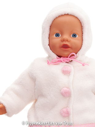 Baby Born 32 cm Jasje gebroken wit/roze - Afbeelding 2