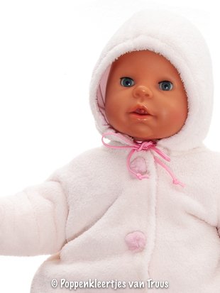 Chou Chou 48 cm Jasje gebroken wit/roze - Afbeelding 2