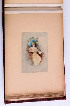 L. Vallet (1856-1940) Album met 36 tekeningen Belle Epoque - 2