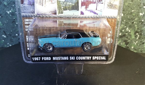 Ford Mustang Ski Country blauw 1:64 Greenlight - 1