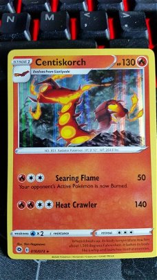  Centiskorch  010/073  Holo Rare Champion's Path