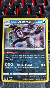 Galarian Obstagoon 037/073 Holo Rare Champion's Path - 0