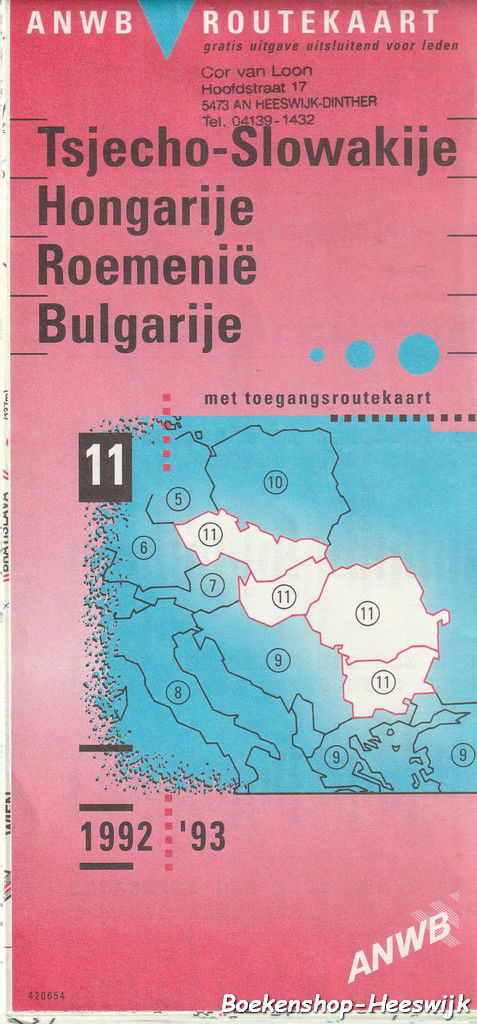 ANWB - ANWB Routekaart 11 - nr. 1