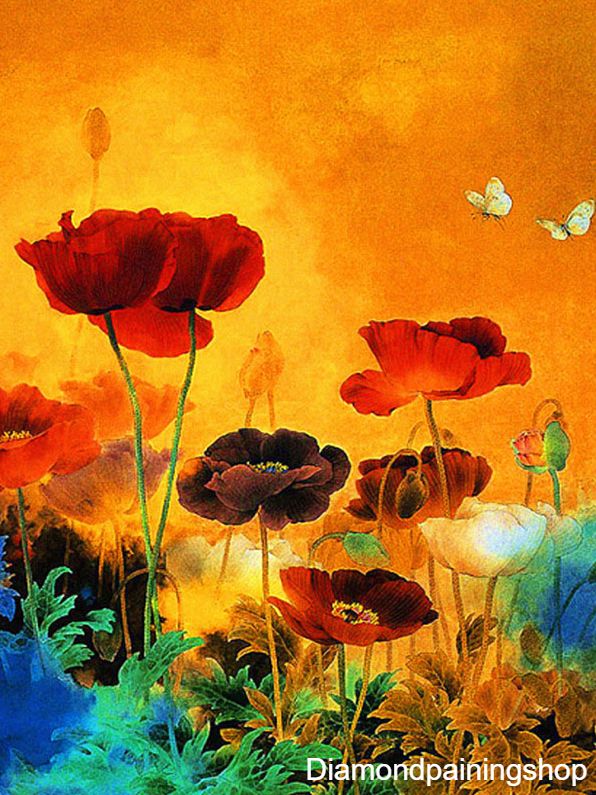 FULL DIamond painting modern flowers L - nr. 1