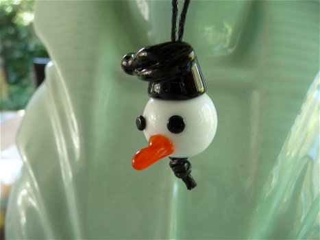 Handgemaakte sneeuwpoppen van glas NIEUW. - 2