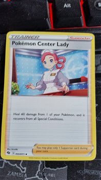 Pokemon Center Lady 060/073 Uncommon Champion's Path - 0