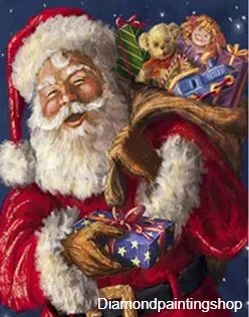 FULL diamond painting Santa 1 (SQUARE) - nr. 1