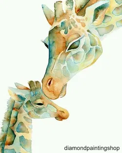 OPRUIMING Diamond painting Giraffe L GERESERVEERD