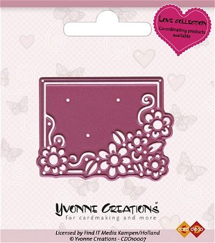 Cut & Emboss Die - Love Flowerframe CDD10007 - 0