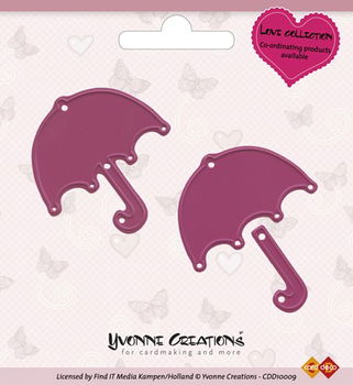 Cut & Emboss Die - Love Umbrella CDD10009 - 0