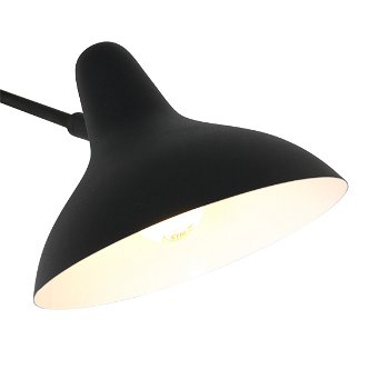 Stoere Hanglamp Kasket in Mat Zwart Metaal - 1