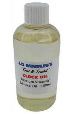 100 ml. J.D. Windles’s Klokolie. Viscositeit: medium