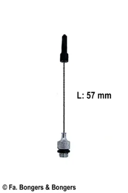 Losse naald voor doseerpen. Lengte medium 57 mm.