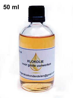 50 ml. Universele kwaliteits klokolie.