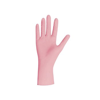 Unigloves nitrile handschoenen PINK Pearl, maat S - 1