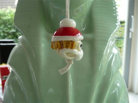 Handgemaakte Corona proof kerstman van glas NIEUW. - 2