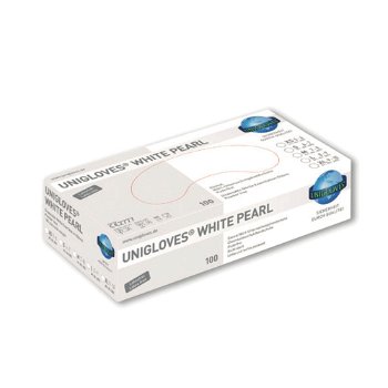 Unigloves nitrile handschoenen WHITE Pearl, maat S - 0