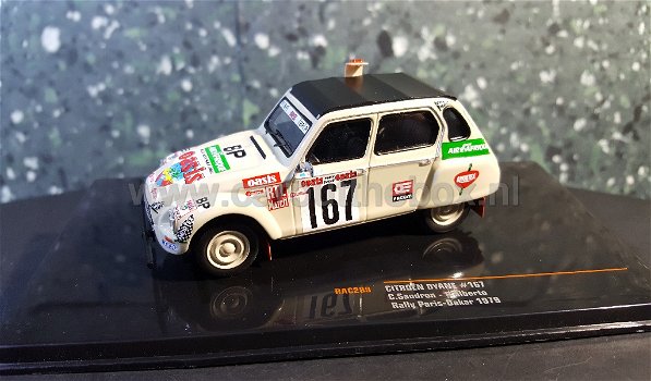 Citroen Dyane # 167 Rally Paris - Dakar 1979 1:43 Ixo - 0