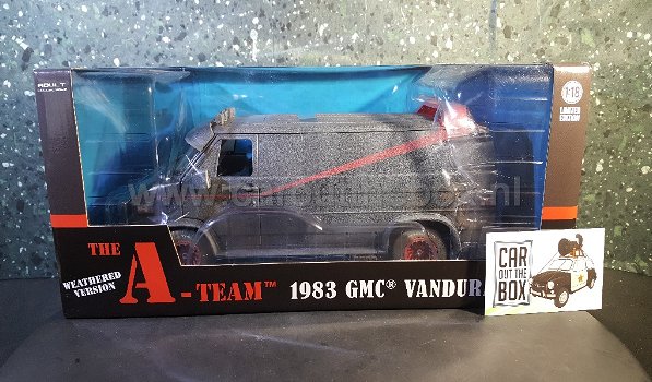 1983 GMC Vandura A Team DIRTY VERSION 1:18 Greenlight - 5