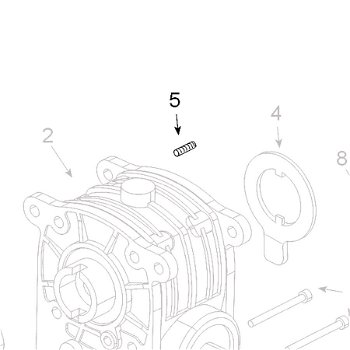 Teleco 13200 spare part stift m5x16 T.65/85 - 0