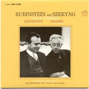 Arthur Rubinstein And Szeryng - Beethoven, Brahms ‎– Violin Sonatas (CD) Nieuw Digipack - 0