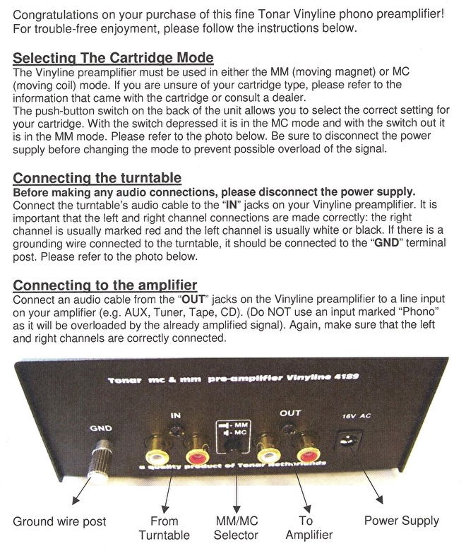 Tonar Vinyline MM/MC phono - Afbeelding 3