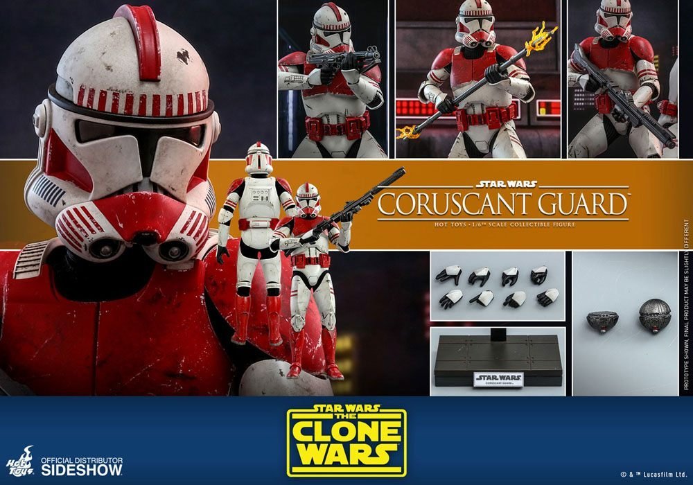 Hot Toys SW The Clone Wars Coruscant Guard TMS025 - Afbeelding 2