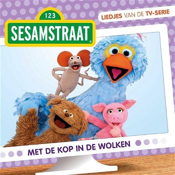 Sesamstraat ‎– Met De Kop In De Wolken (CD) Liedjes Van De TV-Serie Nieuw/Gesealed - 0