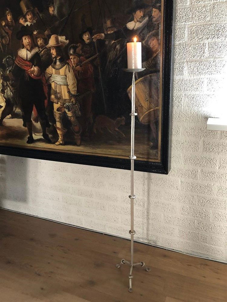 Grote kandelaar, metaal, zeer sfeervol-LAATSTE-deco - nr. 1
