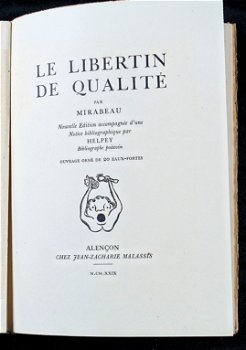 Le Libertin de Qualité 1929 Mirabeau 1/320 ex Genummerd - 0