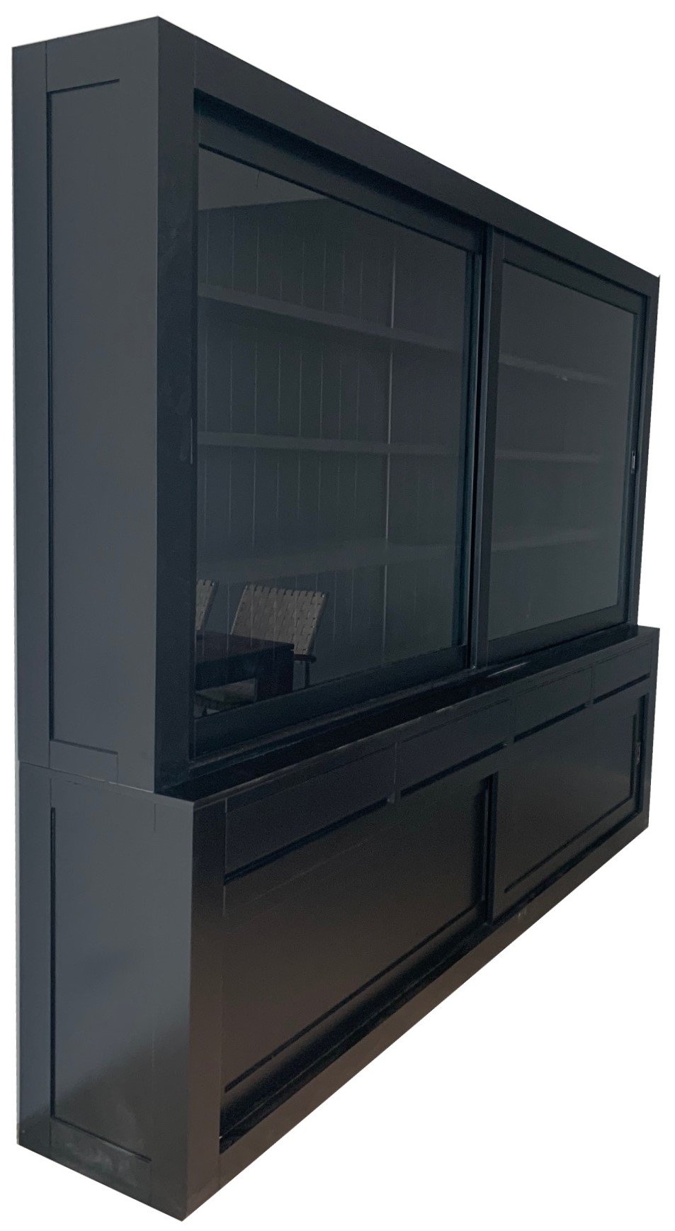 Buffetkast XXL design zwart – zwart 300 x 50/40 x 240cm - nr. 1