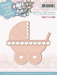 Yvonne Creations Die Smiles, Hugs and Kisses - Baby Carriage YCD10019
