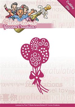 Yvonne Creations Die Celebrations - Balloons YCD10048 - 0