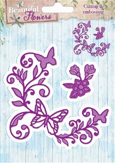 Beautiful Flowers Cutting & Embossing Stencil BF02